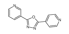 2-[(3-pyridyl)]-5-[(4-pyridyl)]-1,3,4-oxadiazole Structure