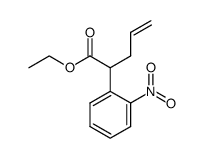 ethyl 2-(2-nitrophenyl)-pent-4-enoate结构式