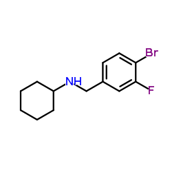 N-(4-Bromo-3-fluorobenzyl)cyclohexanamine Structure