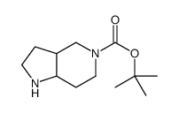 tert-butyl 1,2,3,3a,4,6,7,7a-octahydropyrrolo[3,2-c]pyridine-5-carboxylate结构式