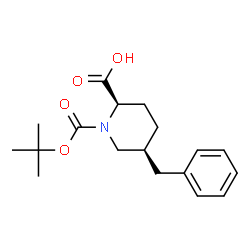 (2R,5S)-5-BENZYL-1-BOC-PIPERIDINE-2-CARBOXYLICACID structure