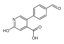 5-(4-formylphenyl)-2-oxo-1H-pyridine-4-carboxylic acid结构式