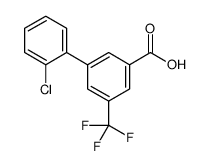 3-(2-chlorophenyl)-5-(trifluoromethyl)benzoic acid结构式