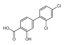 4-(2,4-dichlorophenyl)-2-hydroxybenzoic acid结构式