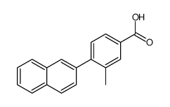 3-methyl-4-naphthalen-2-ylbenzoic acid结构式