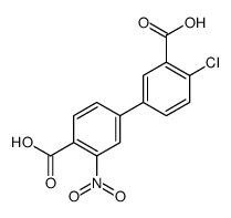 4-(3-carboxy-4-chlorophenyl)-2-nitrobenzoic acid Structure