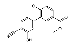 methyl 4-chloro-3-(4-cyano-3-hydroxyphenyl)benzoate结构式