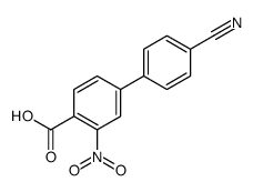 4-(4-cyanophenyl)-2-nitrobenzoic acid结构式