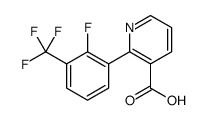 2-[2-fluoro-3-(trifluoromethyl)phenyl]pyridine-3-carboxylic acid结构式