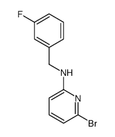 6-溴-N-(3-氟苄基)吡啶-2-胺结构式