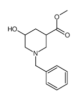 methyl 1-benzyl-5-hydroxypiperidine-3-carboxylate Structure