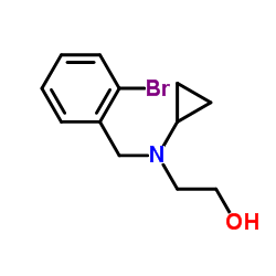 2-[(2-Bromobenzyl)(cyclopropyl)amino]ethanol结构式