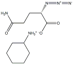 CyclohexylaMMoniuM (S)-5-aMino-2-azido-5-oxopentanoate结构式