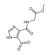 4-Nitro-5-(N-((methoxycarbonyl)methyl)carbamoyl)-3H-imidazole Structure