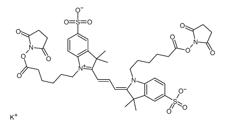 Cy3双酸-N-羟基琥珀酰亚胺酯结构式