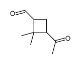 Cyclobutanecarboxaldehyde, 3-acetyl-2,2-dimethyl- (9CI)结构式