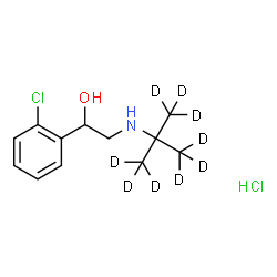Tulobuterol-d9 Hydrochloride Structure