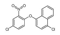 1-chloro-4-(4-chloro-2-nitrophenoxy)naphthalene结构式