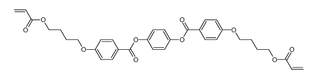 Hydroquinone bis[4-(4-Acryloyloxybutoxy)benzoate]结构式