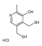 2-methyl-4,5-bis(sulfanylmethyl)pyridin-3-ol,hydrochloride Structure
