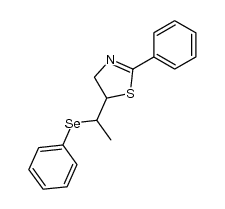 2-phenyl-5-(1-(phenylselanyl)ethyl)-4,5-dihydrothiazole Structure