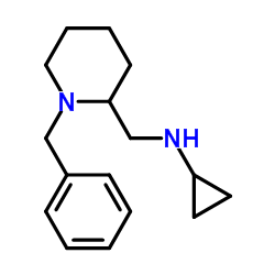 N-[(1-Benzyl-2-piperidinyl)methyl]cyclopropanamine Structure