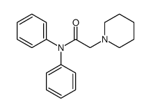 N,N-diphenyl-2-piperidin-1-ylacetamide结构式