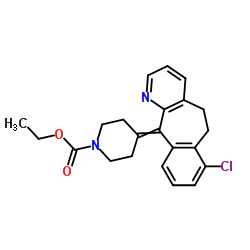 8-Dechloro-7-chloro Loratadine Structure