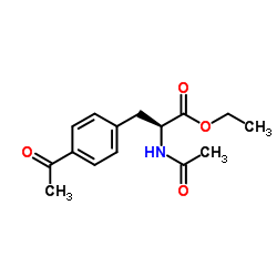 Ethyl N,4-diacetyl-L-phenylalaninate结构式