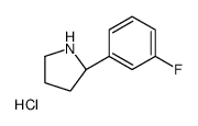 (R)-2-(3-Fluorophenyl)pyrrolidine Hydrochloride structure