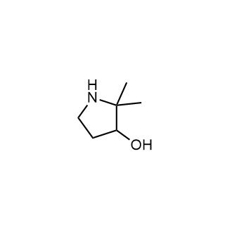 2,2-Dimethylpyrrolidin-3-ol Structure