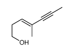 4-methylhept-3-en-5-yn-1-ol Structure