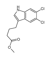 methyl 4-(5,6-dichloro-1H-indol-3-yl)butanoate Structure