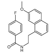 4-fluoro-N-[2-(7-methoxynaphthalen-1-yl)ethyl]benzamide Structure