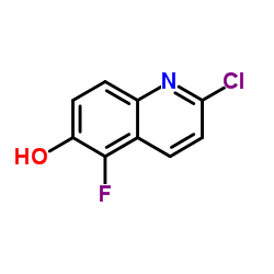 2-Chloro-5-fluoro-6-quinolinol结构式