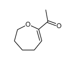 Ethanone, 1-(4,5,6,7-tetrahydro-2-oxepinyl)- (9CI) structure
