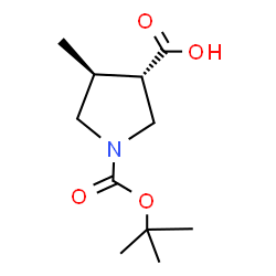 (3S,4S)-1-(tert-Butoxycarbonyl)-4-methylpyrrolidine-3-carboxylic acid picture