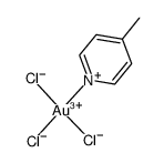 trichloro(4-methylpyridine)gold(III)结构式