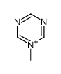 1-methyl-1,3,5-triazin-1-ium结构式