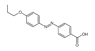 4-[(4-propoxyphenyl)diazenyl]benzoic acid结构式