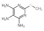 2-(甲硫基)嘧啶-4,5,6-三胺结构式