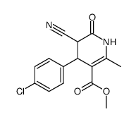 methyl 4-(4-chlorophenyl)-5-cyano-2-methyl-6-oxo-1,4,5,6-tetrahydropyridine-3-carboxylate Structure