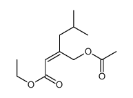 ethyl 3-(acetyloxymethyl)-5-methylhex-2-enoate结构式