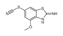 (2-amino-4-methoxy-1,3-benzothiazol-6-yl) thiocyanate结构式