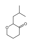 2-(2-methylpropyl)oxan-3-one Structure