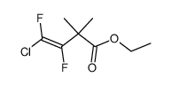 (Z)-ethyl 4-chloro-3,4-difluoro-2,2-dimethyl-3-butenoate Structure