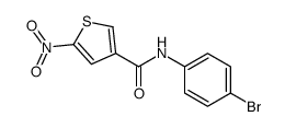 N-(4-Bromophenyl)-5-nitro-3-thiophenecarboxamide结构式