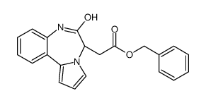 benzyl 2-[(5S)-6-oxo-5,7-dihydropyrrolo[1,2-d][1,4]benzodiazepin-5-yl]acetate Structure