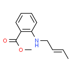 Benzoic acid, 2-(2-butenylamino)-, methyl ester, (E)- (9CI) Structure