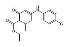 ethyl 4-(4-chloroanilino)-6-methyl-2-oxocyclohex-3-ene-1-carboxylate Structure